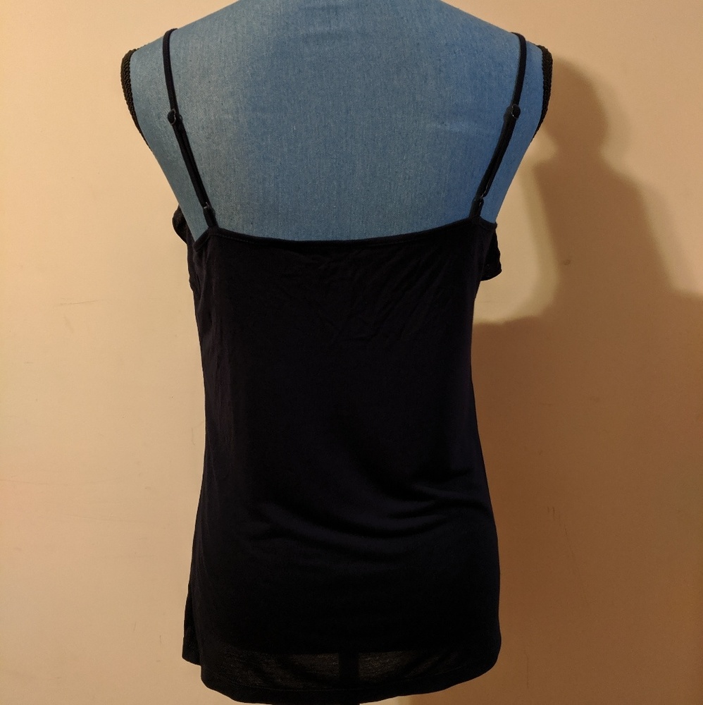 🆕 Loft Spaghetti Strap Cami with Front Ruffles - Picture 2 of 3